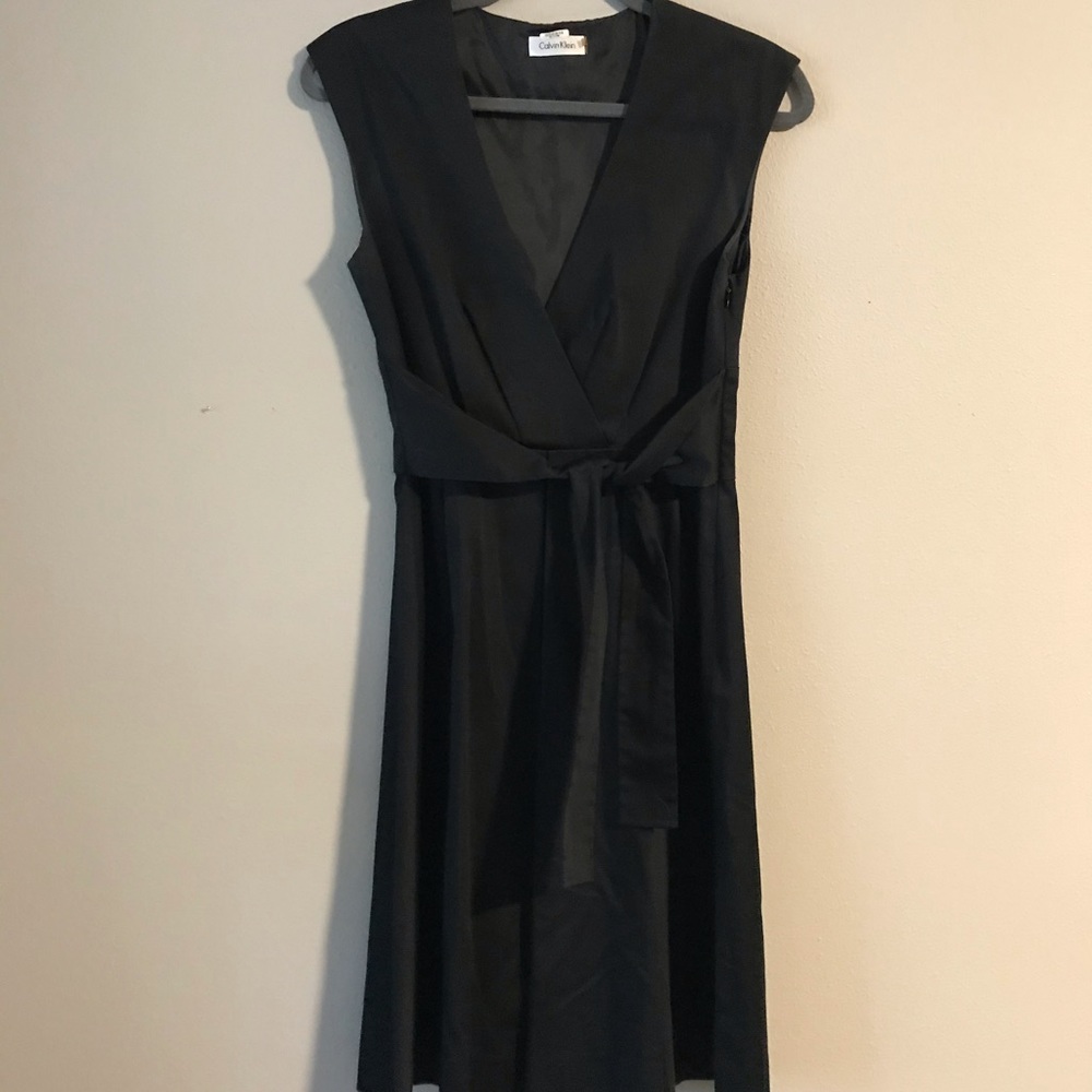 Classic Calvin Klein dress with wrapped belt
